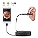 Produktbild Depstech Ohren Endoskop Digital-Otoskop, Ohren Endoskop USB-Ohr-Bereich Otology Inspektionskamera mit 6 LED-Leuchten für Samsung LG Sony Android Mac und PC (Schwarz)
