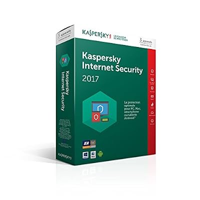 Kaspersky Internet Security 2017 (3 postes, 1 an)