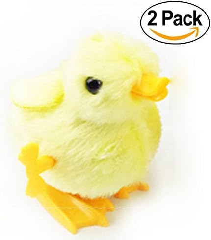 VANTIYA Clockwork Duck (2 Pack) Wind-up Jumping Duck Assortment Jumping Animals Chain Toy for Infant,Clockwork Toys, Children's Puzzle Toys, Emotional Interactive Toys,Strong Activity