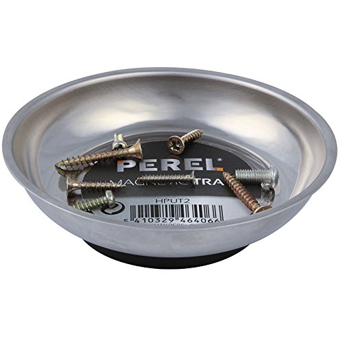 Perel 01386 Coupelle magnétique 10cm, Argent