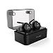Produktbild kingko® Mini drahtlose Bluetooth V4.0 IPX4 Wasserdichte Note, die realen HiFi In-Ohr Kopfhörer-Kopfhörer mit Batterie-Fall zusammenpasst
