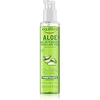 Equilibra Viso, Aloe Gel Detergente Micellare Viso, Gel Detergente Viso con Aloe Vera e Aloe 3+ per Pelli Sensibili, Struccan