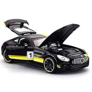 VARIYA ENTERPRISE Die cast Metal Pullback Toy car with Op-Enable Doors & Light, Music Boys car for Kids Best Toys Gifts Toys for Kids- Benz Amg GTR. ?Colors as Per Stock? ( Benz AMG GTR)