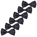 Produktbild Kinder Fliege Schleife Bereits Gebunden - 6 Packung von Verstellbar Pre Tied Bowties für Hochzeit Party (Schwarz)