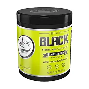 Rolda Styling Gel Ultra Strong Hold Alcohol Free Black 2.2lb Unisex