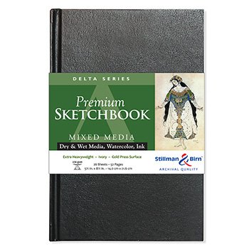 Stillman y Birn SB600580 Delta Series 5.5'' x 8.5'' Hardbound Sketchbook