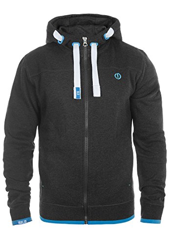 SOLID Benjamin Zip Sweatjacke, Gre:L;Farbe:Dark Grey Melange (8999)