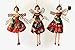 Produktbild Gisela Graham Kunstharz-Elfen- und Engel-Set (12 cm), Set aus 3 Designs, für Weihnachten, Red Festive Fairy