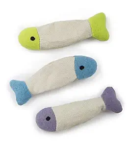 SmartyKat FishFlop 3-Pack Catnip Crinkle Cat Toy