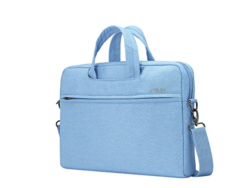 Asus EOS Tasche (bis zu 12 Zoll, gepolstert, viele Taschen und Fächer, für Notebook) hellblau