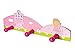 Chldren's Pink Princess Wooden Coat Hooks Wall Hooks for Girls Nursery or Bedroom