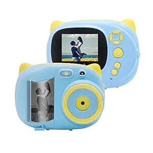 Tooarts Mini Cute Cartoon Children Video Camera Camcorder Photo Printing 15 Mega Pixels 1080P with 2.4 Inch TFT IPS Screen Flash Mode Support WiFi Connection Instant Printing Sharing Gifts