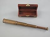 antikes fernrohr messing sehr alt  Gremegro Fernrohr Messing brüniert Holzbox L.15/35cm (Art.-Nr.: 244.005-2)