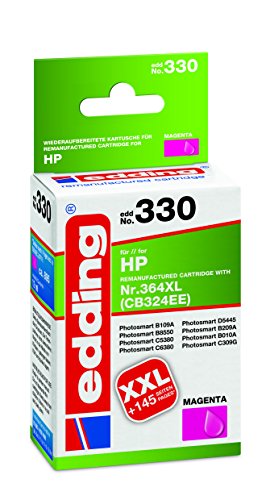 Preisvergleich Produktbild edding Tintenpatrone EDD-330 ersetzt HP 364XL (CB324EE) - Magenta - 12ml