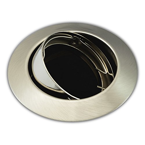 Einbaustrahler 104S-TP Einbaulampe Einbauleuchte Spot Einbauspot GU10 Eisen Gebürstet Einbauspot - 3