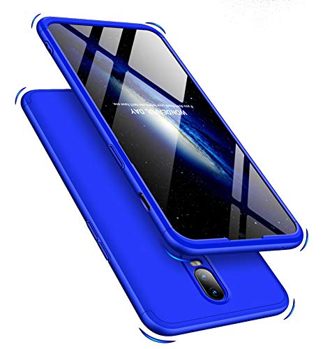 Kapa Double Dip Full 360 Protection Back Case Cover for OnePlus 6T / One Plus 6T - Blue