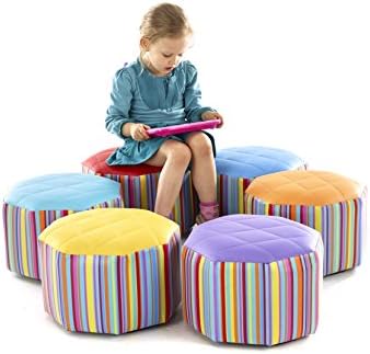 Churchfield Education SHPX6 Small Hexagonal Pouffe (Pack of 6)