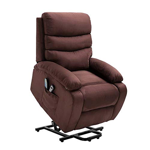 Homegear Microfiber Power Lift Electric Recliner Chair w/Massage, Heat