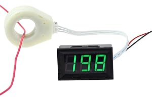 bayite DC 5–120 V 400 A Mini-Strom-Ampere-Messgerät mit Hall-Effekt-Sensor-Transformator