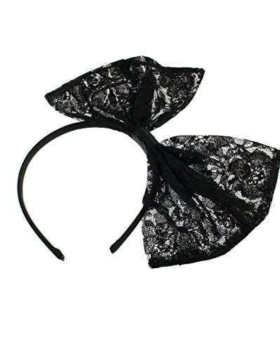 Zac's Alter Ego® Large Lace Bow on Satin Alice Band
