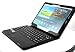 Produktbild MQ - Galaxy Tab S 10.5 Bluetooth Tastatur Tasche mit Multifunktions-Touchpad | Hülle mit Bluetooth Tastatur und integriertem Touchpad für Samsung Galaxy Tab S 10.5 LTE SM-T805, Tab S 10.5 WiFi SM-T800) | Layout: Deutsch | Schwarz