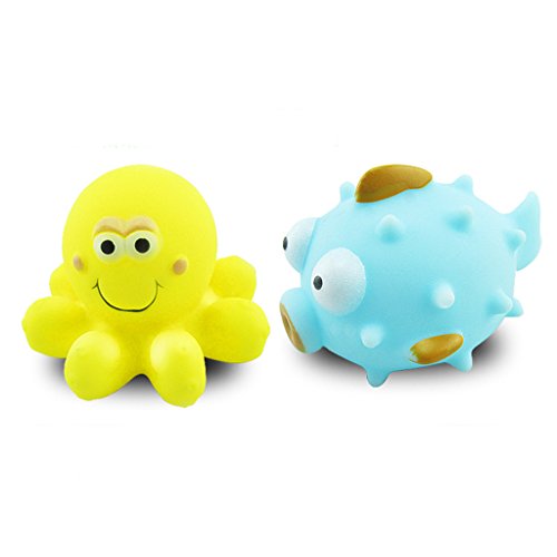 Gazechimp 4pcs Badewannenspielzeug Quietschende Spielzeug Für Baby Badespaß Wasser Spaß - 6