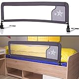 Maße: 135 x 50 cm Bettschutzgitter EXTRA HOCH STERNE optimal für Boxspringbett/Bett Standard