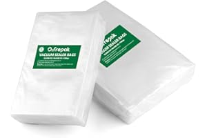 O2frepak 100 Bolsas (50)20x30cm y (50)28x40cm Bolsas Envasar al Vaci Vacio Alimentos Bolsas de Vacío de Alimentos,Bolsas para Envasar al Vacío Envasado al Vacío para Alimentos Sin BPA