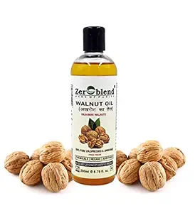 Zeroblend Walnut Oil - 200 ML ( Cold pressed, Unrefined & 100% pure)