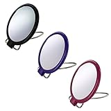 Double Sided 10 x Magnification Compact Mirror on Stand Close up Eye Lenses Make Up Stainless Steel Stand