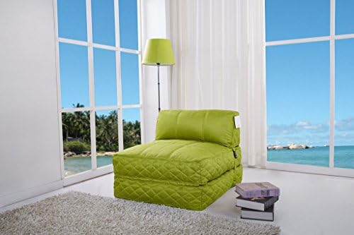 Leader Lifestyle Big Chill Fabric Futon Chair Bed, Apple Green