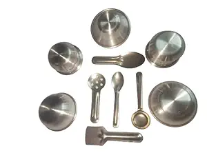 Saji collections Aluminium Kitchen Set Mini Kitchen Set Kitchen Set for Girls Mini Kitchen Set for Kids