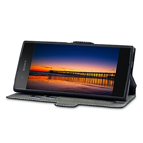 Sony Xperia XA1 Funda Cartera adaptable en posicion horizontal - Negro reviews Sony Xperia XA1 Funda Cartera adaptable en posicion horizontal - Negro