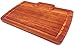 Produktbild Prosharp Tranchierbrett Aus Holzbrett IROKO (Afrikan Tik) Schneidebrett Küchenbrett Besonders Messerschonend Großes- Präsentation von Lebensmitteln - Holzbrett Robust Natur 38 X 26.5 X 2.5 CM