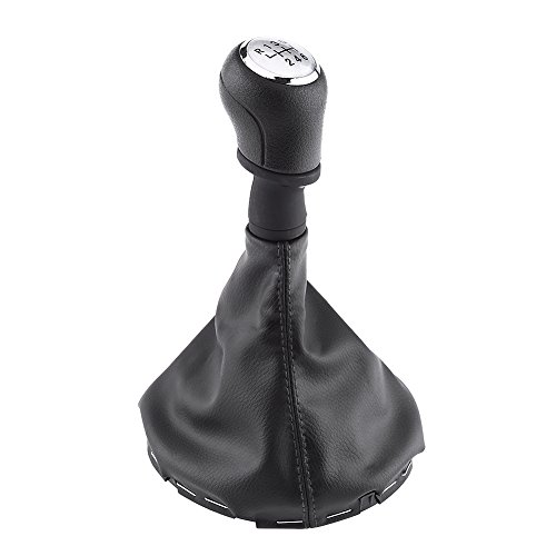 Preisvergleich Produktbild Qiilu 6 Speed Car Gear Schaltknauf Gearstick Gaiter Boot Kit