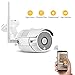Produktbild IP überwachungskamera / IP Kamera Joyhero 1280 X 720PHD IP66 Wasserdicht Sicherheitskamera mit bewegungsmelder für Außen 36pcs LEDs 30m Nachtsicht LAN & Wlan Unterstützt Android iOS Microsoft Windows Weiß
