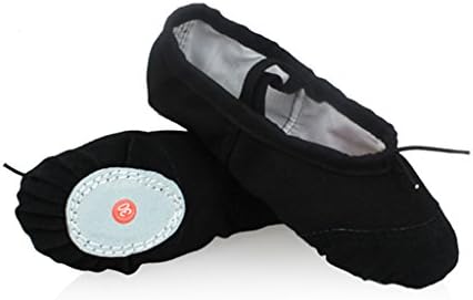 DoGeekBallet Pumps Flats Ballet Shoes Women Ballet Slippers Pilates Shoes Yoga Shoes Dance Gymnastics Soft Canvas Flat for Children,Adults