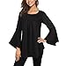 Produktbild Damen Oberteile Elegante Frühling Lautsprecherhülsen O-Ansatz Bluse DOLDOA