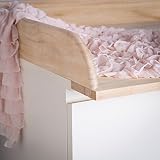 Puckdaddy Naturholz Wickelaufsatz Wickeltischaufsatz für IKEA Malm, Mandal, Brusali Kommode - 3