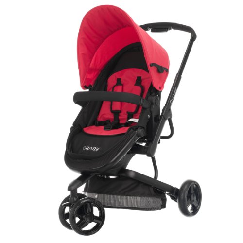 Obaby Chase 3 Wheeler Pramette - Black/Red
