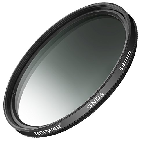 Neewer 58mm Filtre G ND8 Gradu      Densit   Neutre pour Cam  ras CANON Rebel T6i T6 T6s T5i T5 T4i T3i T2i XTi XSi EOS 750D 760D 650D 600D 550D 500D 450D 400D 350D 300D 7D 60D avec Fil de Lentilles de 58 mm