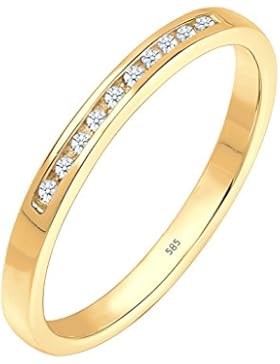 Diamore Damen Ring 585 Gelbgold Diamant 0,10 ct