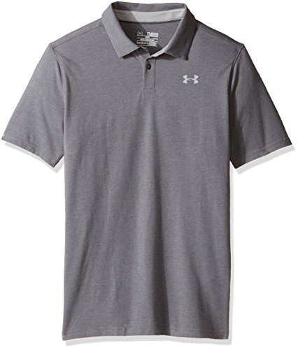 Under Armour Chemise Polo à Manches Courtes en Charged Cotton chiné pour garçon