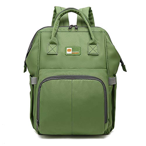 Preisvergleich Produktbild CoolBELL Baby Wickelrucksack multifunktional Wickeltasche Wasserdicht Windeltasche Reise Rucksack stilvoll Shoper Diaper Bag Backpack mit Wickelunterlage,Grün