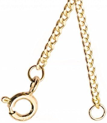 ANTOMUS(1.5mm Gauge) Sterling Silver 18k YELLOW GOLD VERMEIL Pendant Chain Medium SIZES 16"-40"