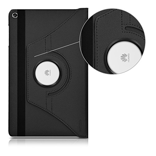 kwmobile Hülle für Huawei MediaPad T2 10.0 Pro – 360° Standfunktion Case Tablet Schutzhülle Kunstleder – Smart Cover Tabletcase Schwarz - 9