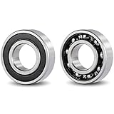  (Pack 4) DOJA Industrial  Rodamientos 6203 2RS C3 Cojinete de Bolas para Eje de (17mm) Exterior de 40mm Ancho de 12mm rodamientos Cojinetes para: fresadora, Impresora 3D, Torno, Bricolaje.