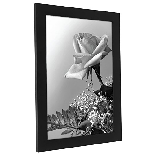A4 (210x297mm) Schwarzer Bilderrahmen mit Glasfront – Geeignet für Bilder mit Abmessungen von 21×29 - 3