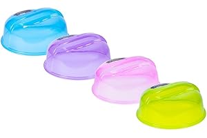 HOS IMPORTS 2pack Easy Clean Micowave Plate Cover, Air Vents and A Built in Handle 100% Longer Last Then Normal Cover
