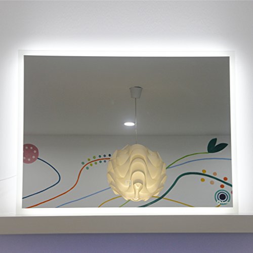 Anten® 19W 80×60CM 6000K LED Badspiegel Spiegelleuchte Spiegel Wandspiegel mit Beleuchtung LED Touch Schalter [Energieklasse A+] - 2